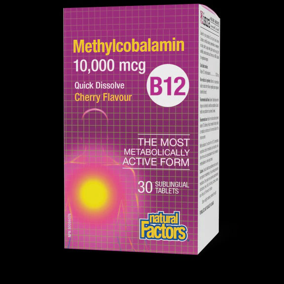 NF Vitamin B12 Methylcobalamin 10,000 mcg 30 Sublingual Tablets