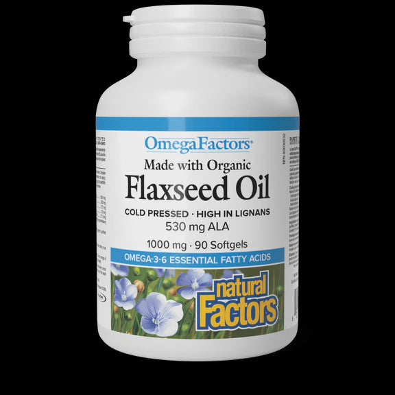 NF Organic Flax Oil 1000mg  90 softgels