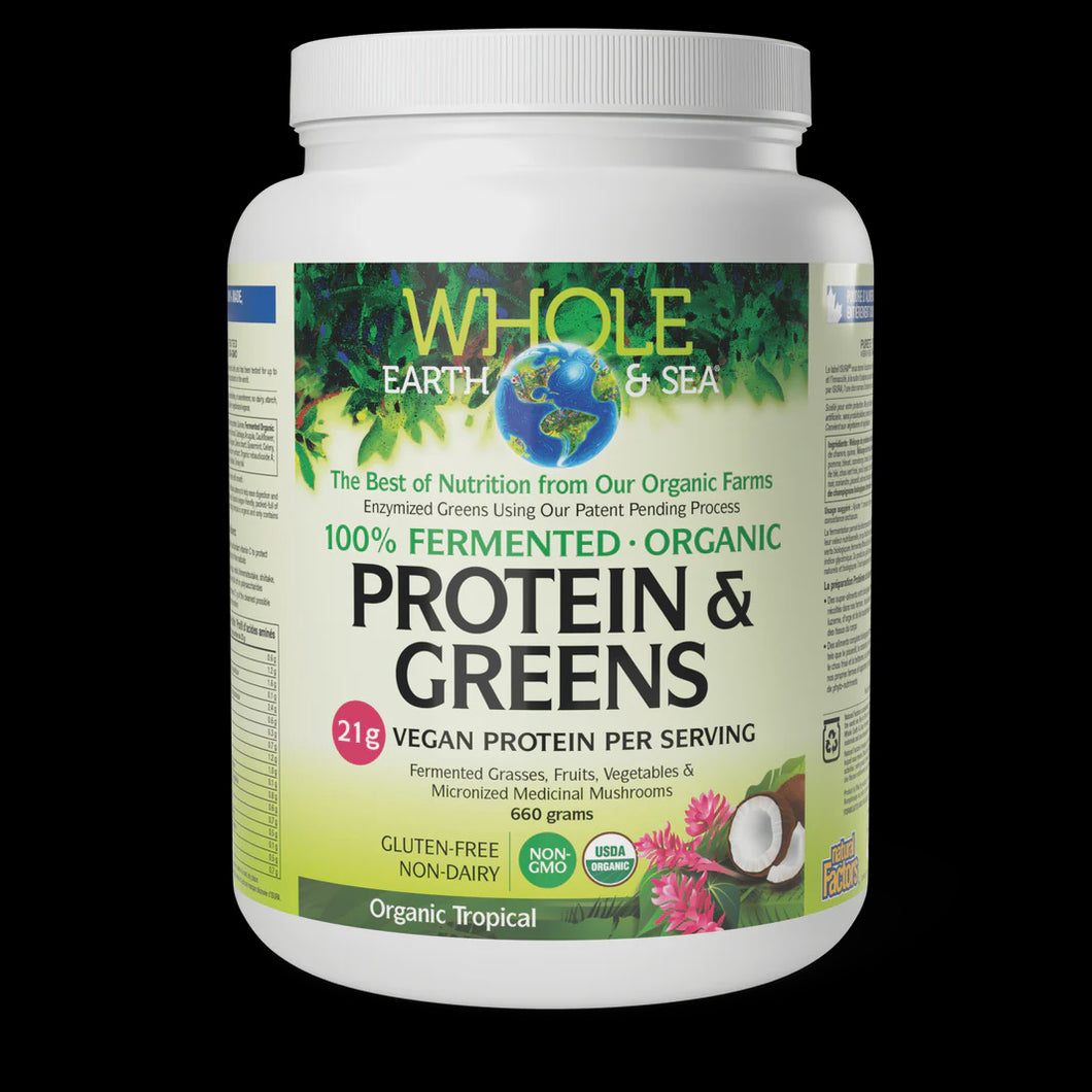 WES Protein & Greens Org Tropical 660g