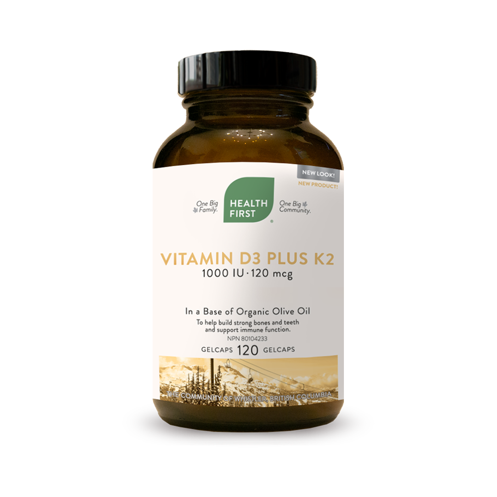 HF - Vitamin D3 Plus K2 120 gel caps