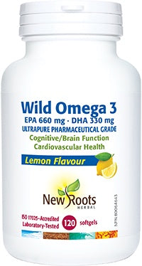 NR Wild Omega 3 EPA 660 mg DHA 330 mg Lemon Flavour 120 softgels