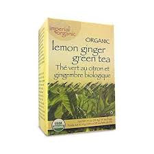 Organic Lemon Ginger Green Tea 18 bags