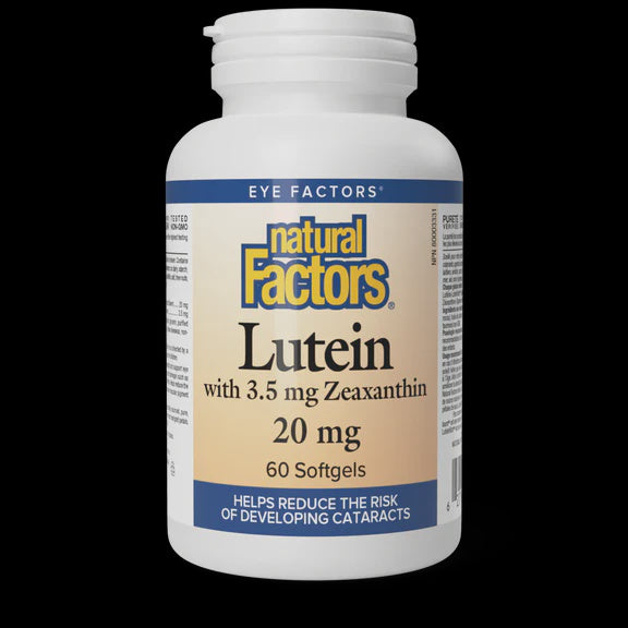 Natural Factors Lutein 20 mg 60 Softgels