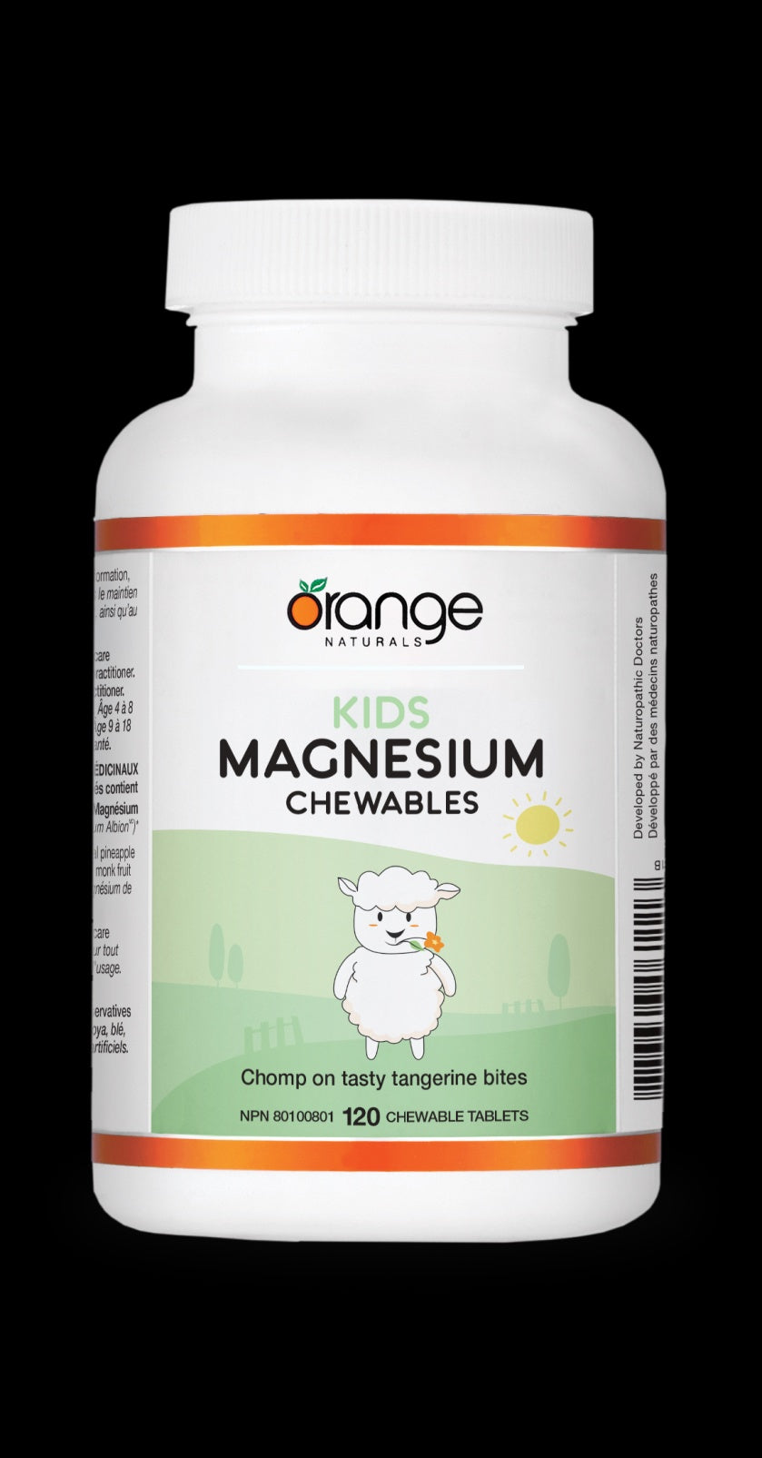 ON Kids Magnesium Chewables 50mg - Tangerine 120 Tablets