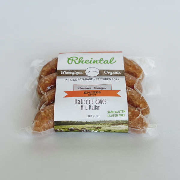 Saucisse Italienne Douce bio cong.