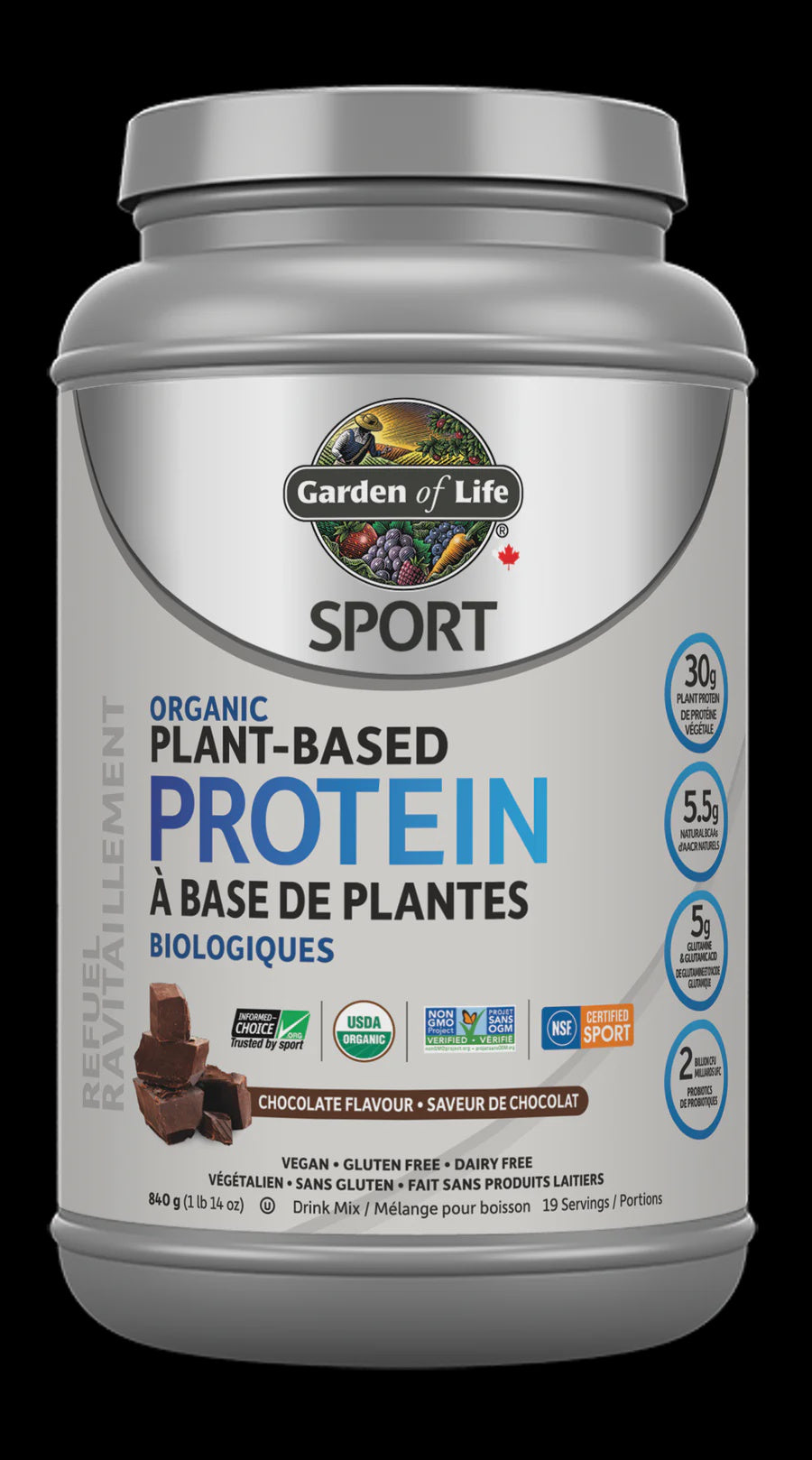 GOL Sport Plant Based Protein Chocolate 840g