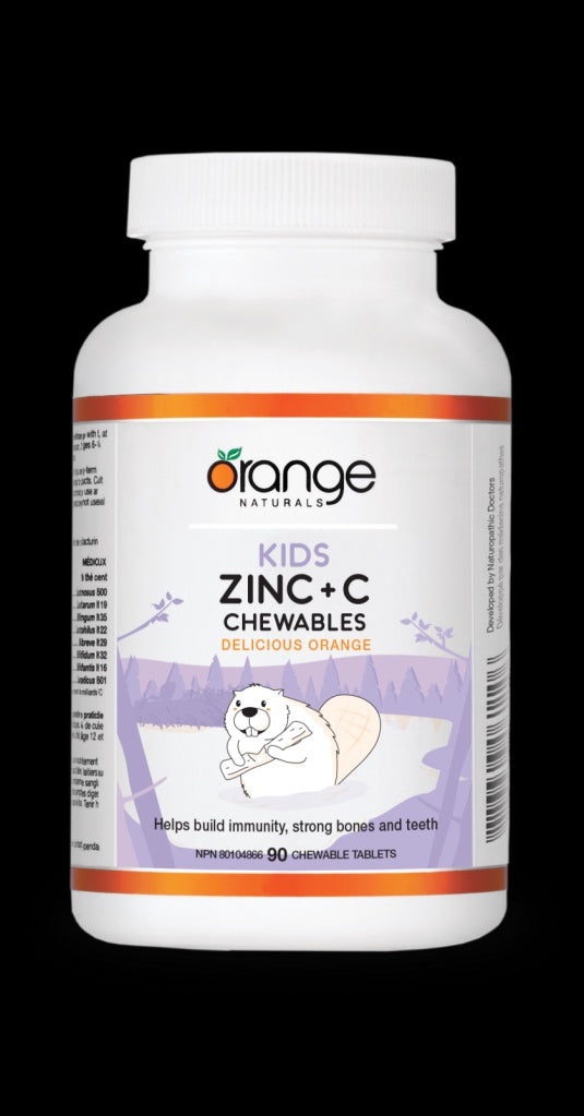 ON Kids Zinc + C Chewables - Delicious Orange 90 tablets